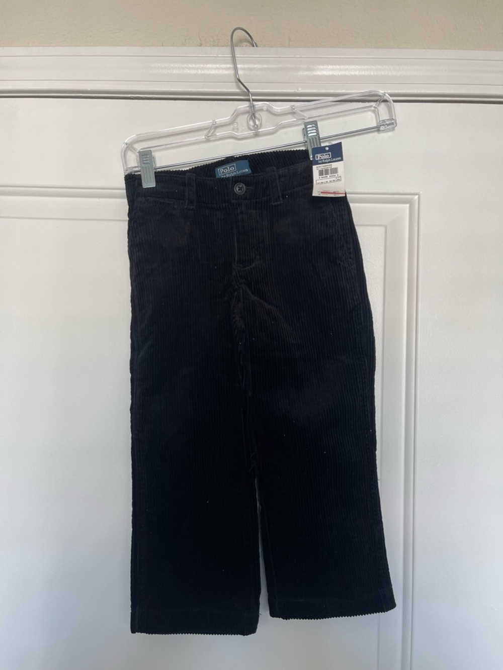 Polo Ralph Lauren Toddler Boys Black Corduroy Pants Size 3/3T New!